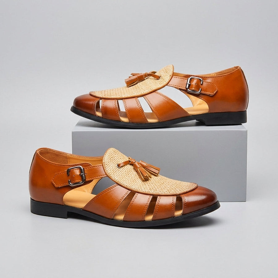 Jack | The Fringe Block-Heel Sandal