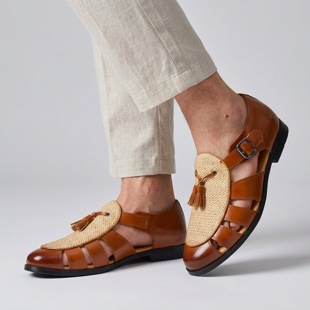 Jack | The Fringe Block-Heel Sandal