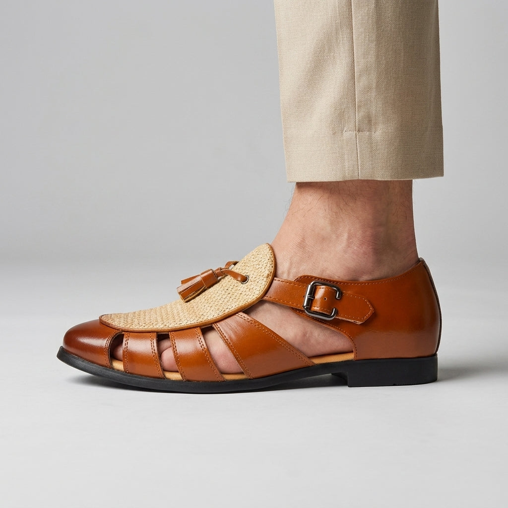 Jack | The Fringe Block-Heel Sandal