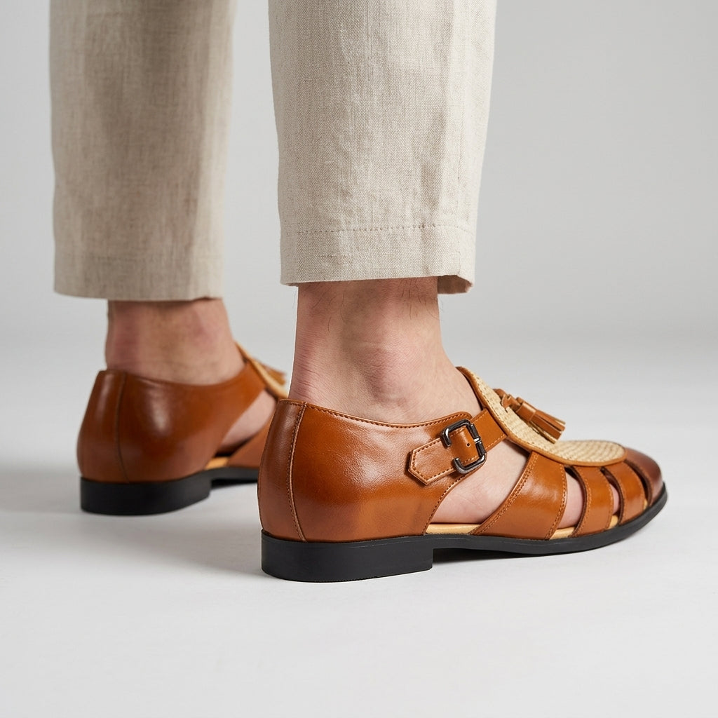 Jack | The Fringe Block-Heel Sandal