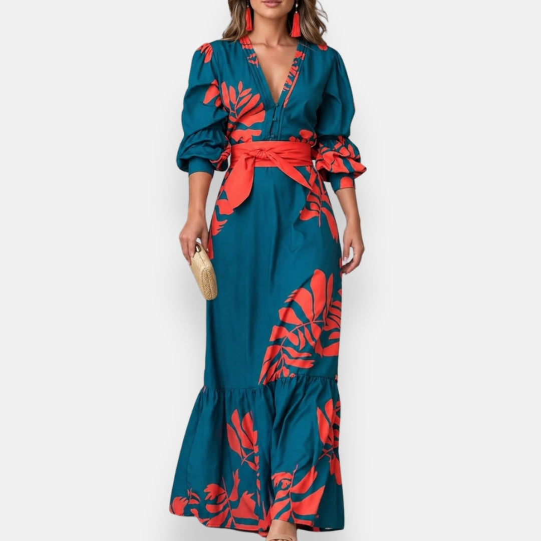 Nancy™ Tropical Floral Maxi Dress