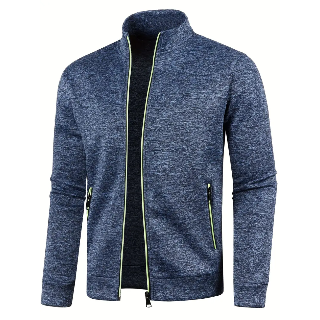 Clint – Classic Zip-Up Knit Jacket