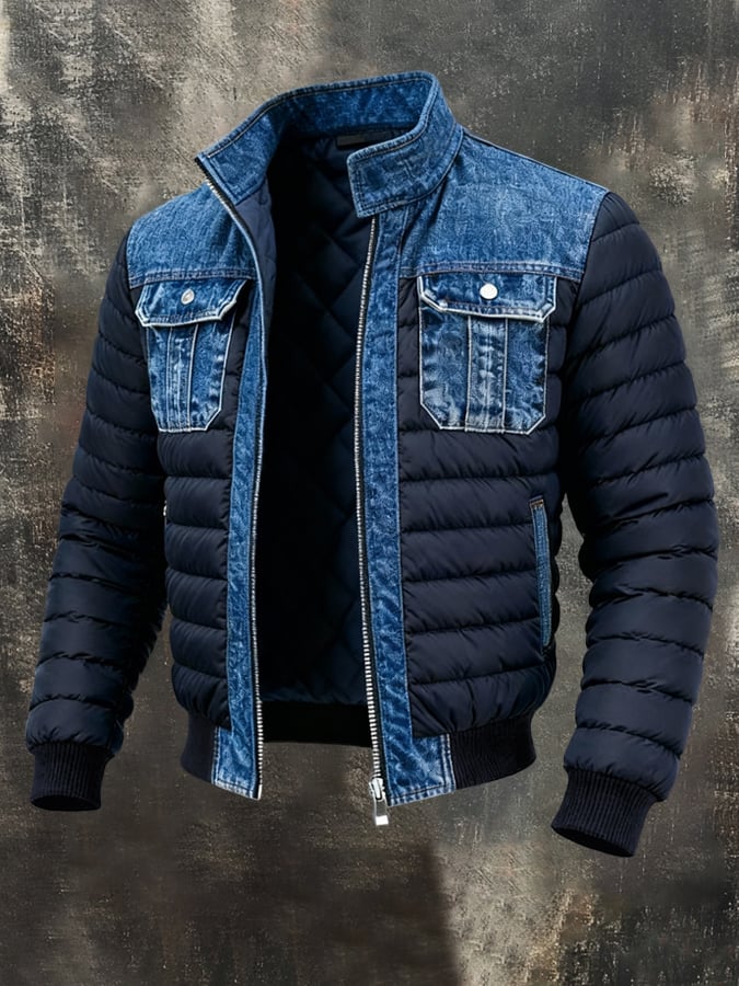 Lorence - Warm Quilted Denim Jacket