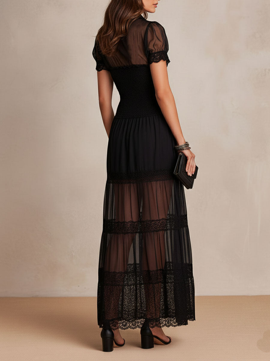 Gracie - Elegant Lace Maxi Dress