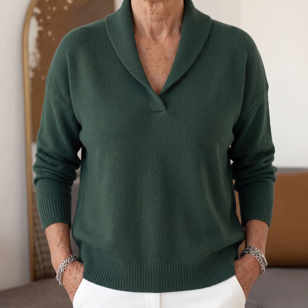 Lisa | The Forgiving-Fit V-Neck Sweater