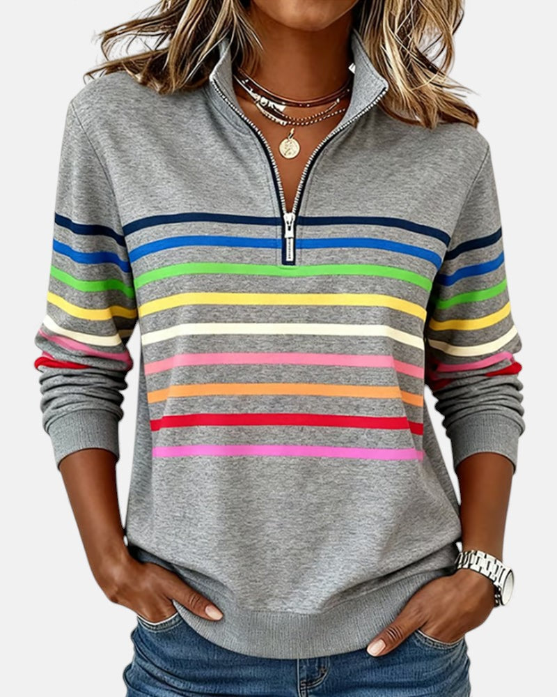 Vera - Comfortable Striped Sweater
