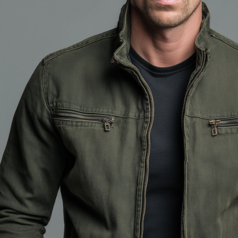 Marion - Vintage Cotton Zip Jacket