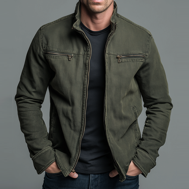 Marion - Vintage Cotton Zip Jacket