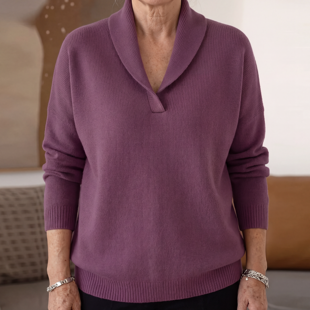 Lisa | The Forgiving-Fit V-Neck Sweater