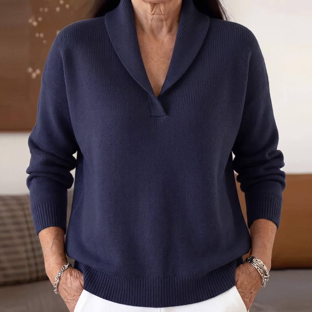 Lisa | The Forgiving-Fit V-Neck Sweater