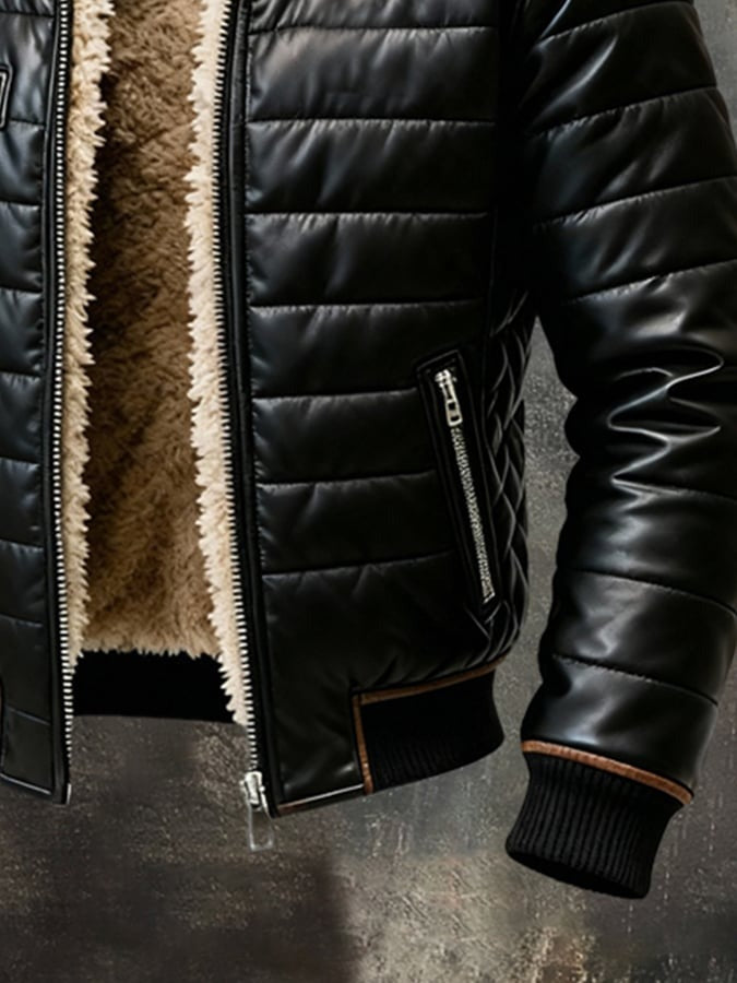 Aldrin - Quilted Sherpa-Lined Jacket