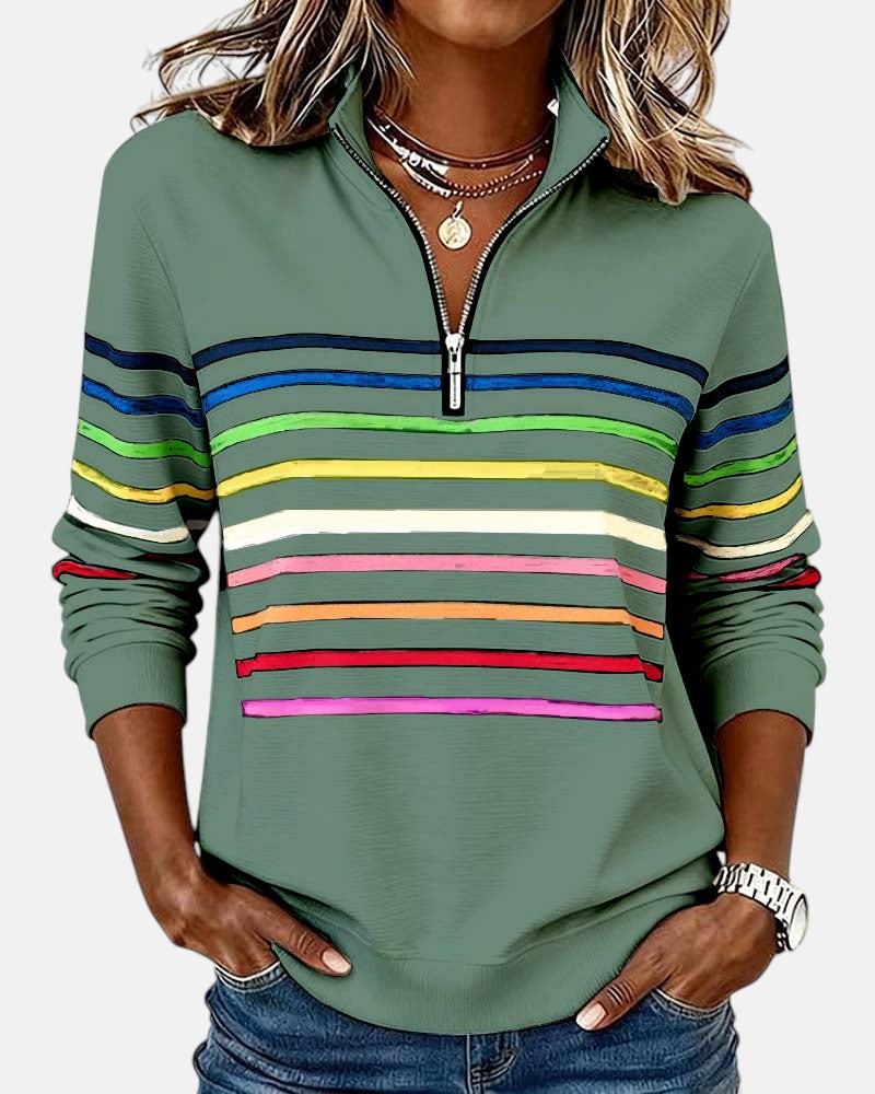 Vera - Comfortable Striped Sweater