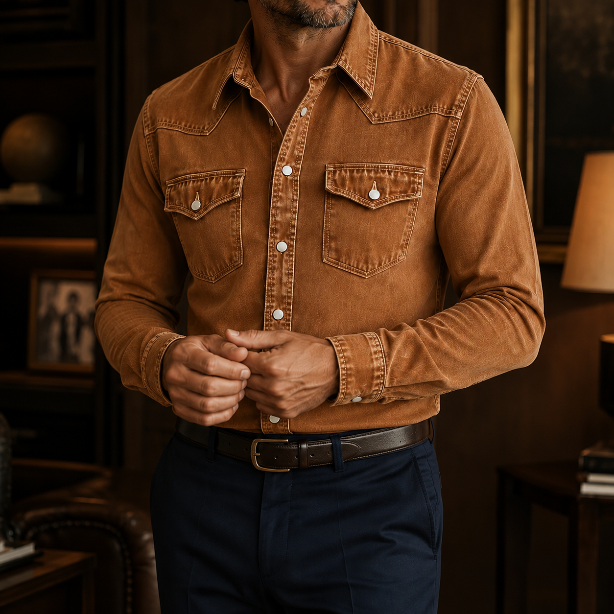 Hudson™ Vintage Western Denim Shirt