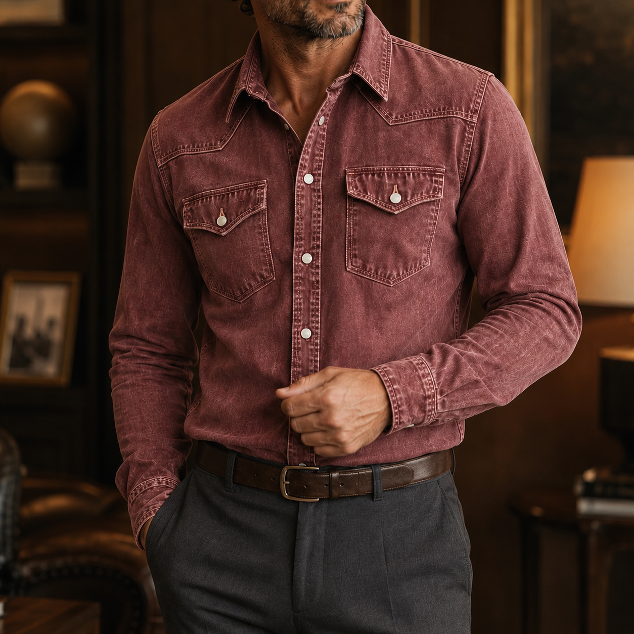 Hudson™ Vintage Western Denim Shirt