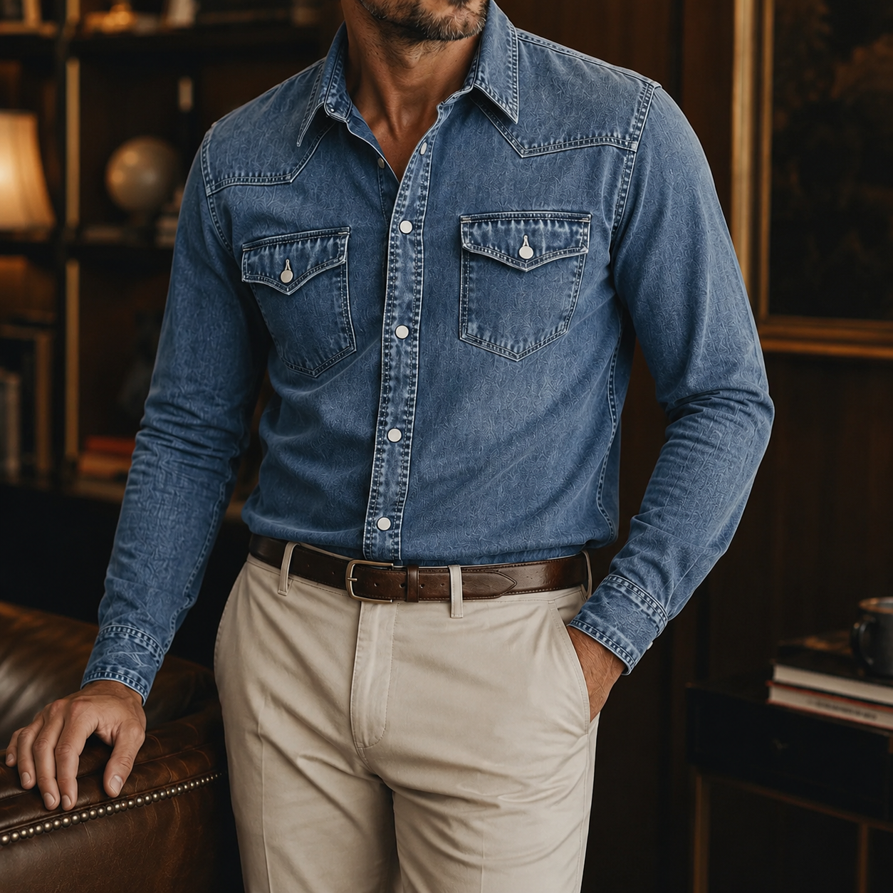 Hudson™ Vintage Western Denim Shirt