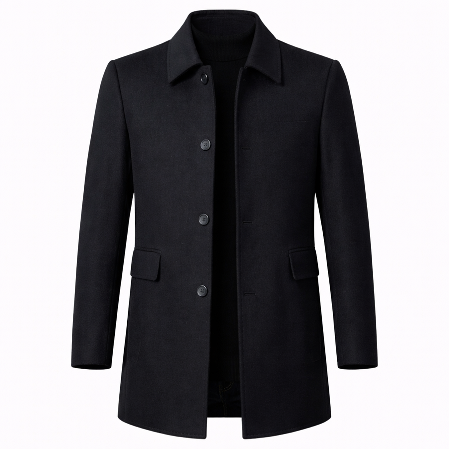 Oliver | Classic Wool Overcoat For Men