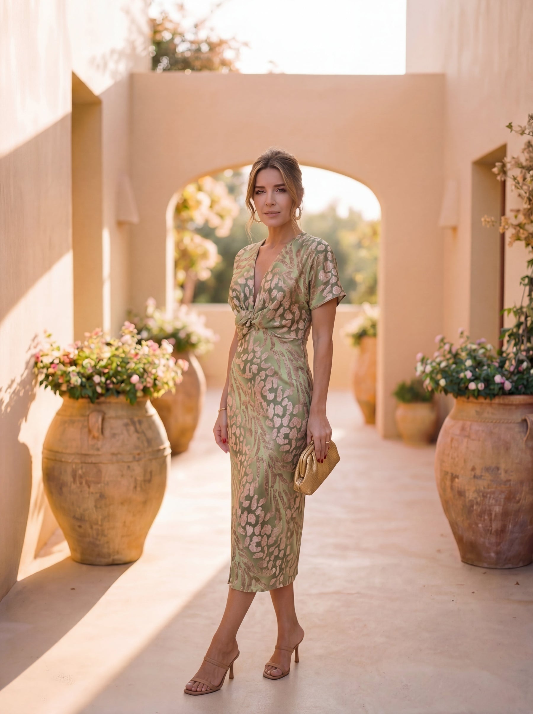 Copper Midi Dress | Women's Summer Dress