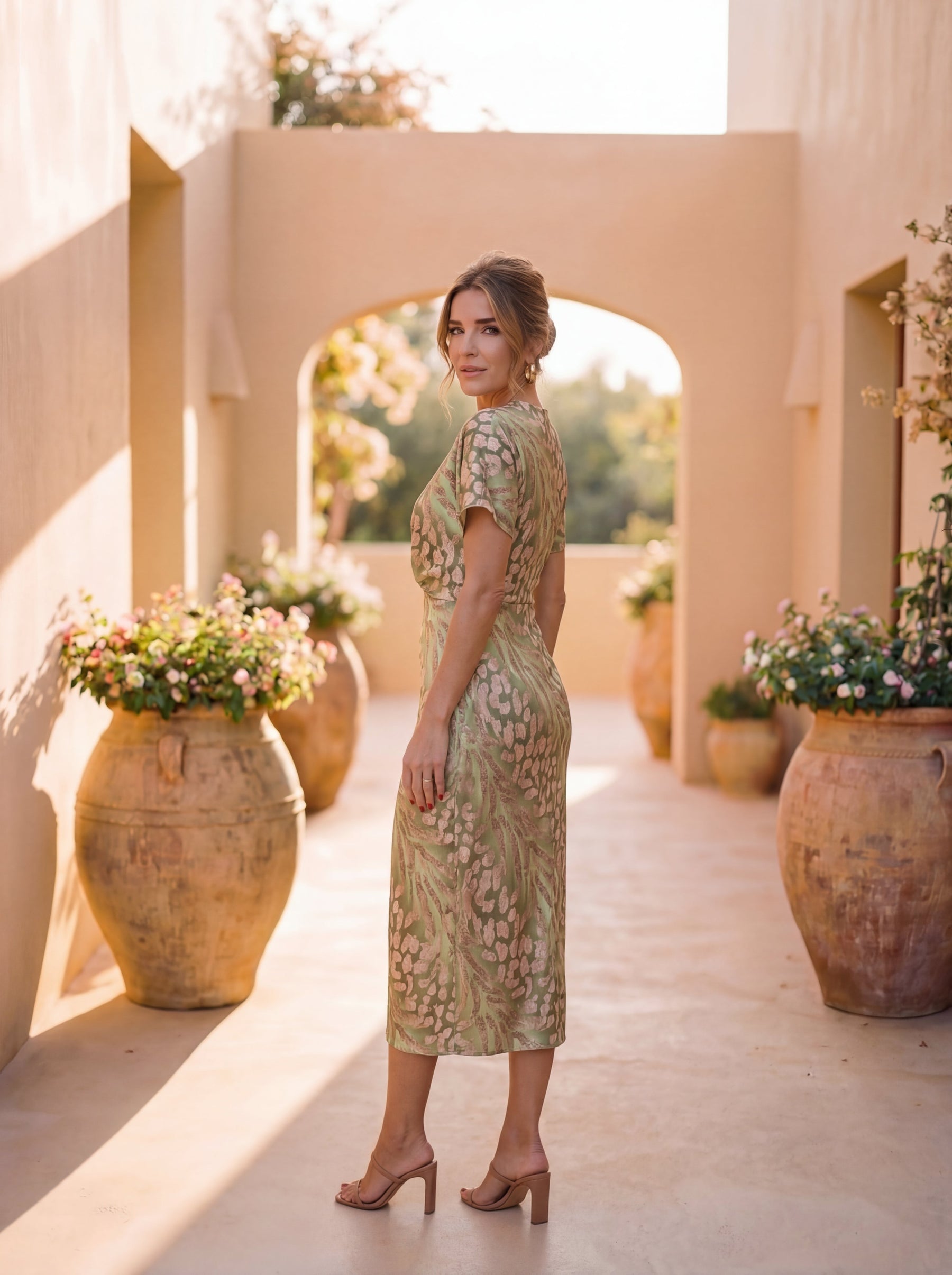 Copper Midi Dress | Women's Summer Dress