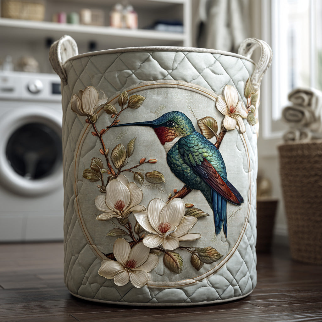 Hummingbird Lace Laundry Basket