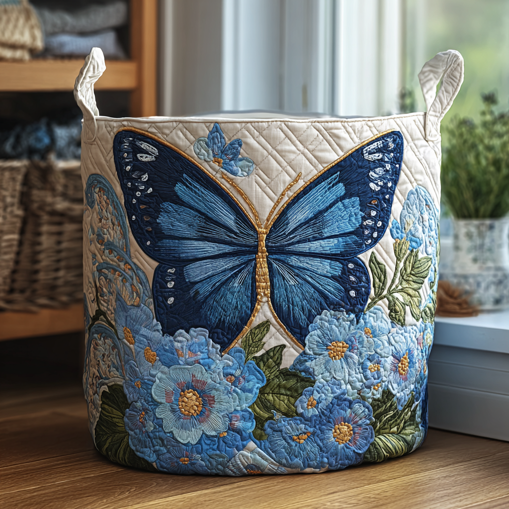 Serene Flutter Laundry Basket
