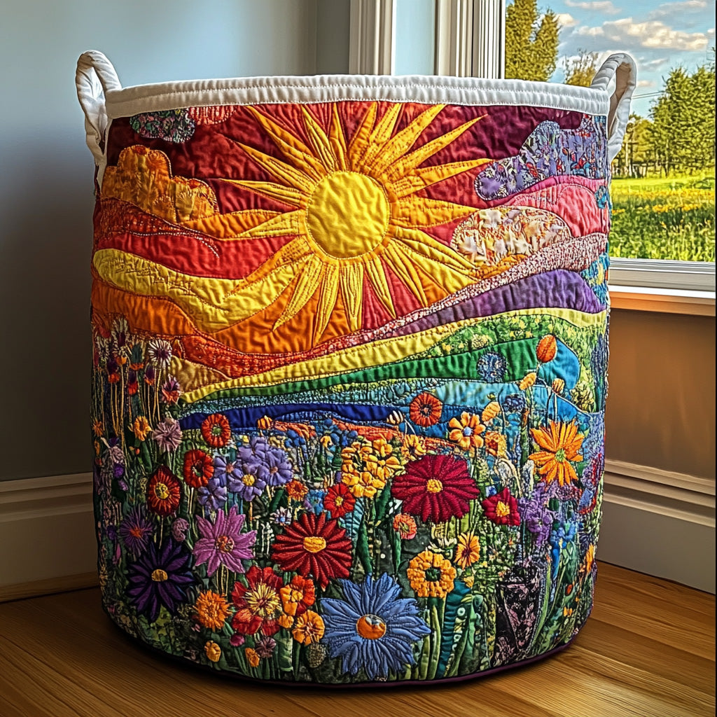 Sunlit Bliss Laundry Basket