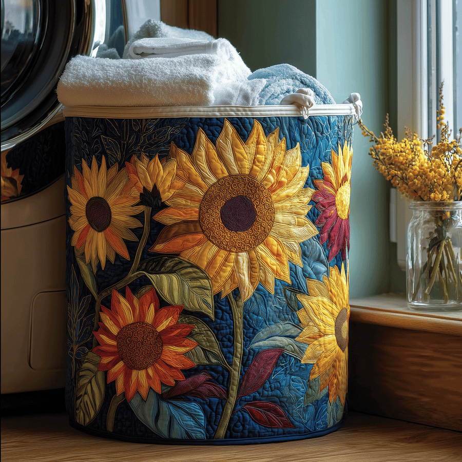 Sunshine Floral Laundry Basket
