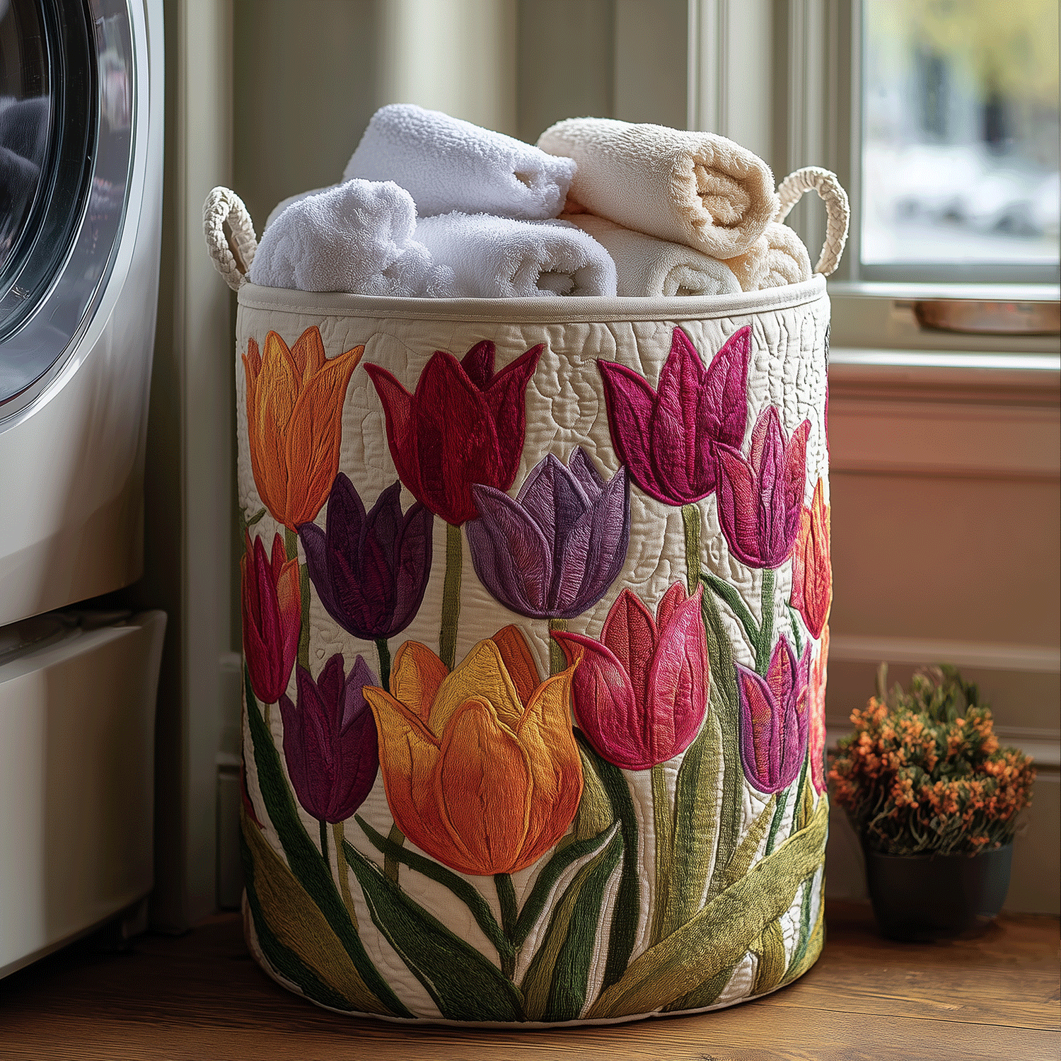 Tulip Joy Laundry Basket