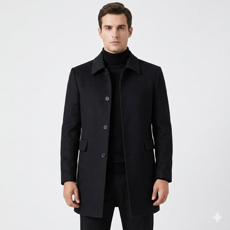 Oliver | Classic Wool Overcoat For Men