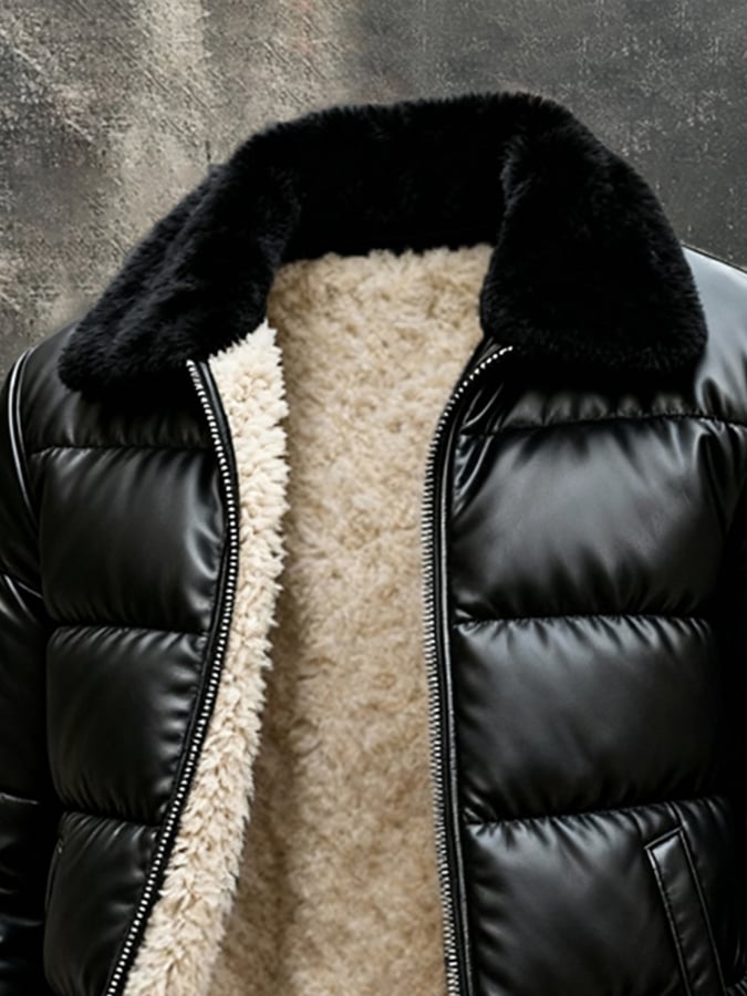 Viktor – Fully Insulated Leather-Look Jacket
