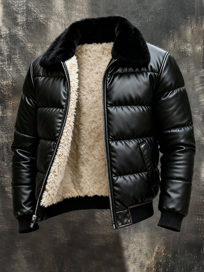 Viktor – Fully Insulated Leather-Look Jacket