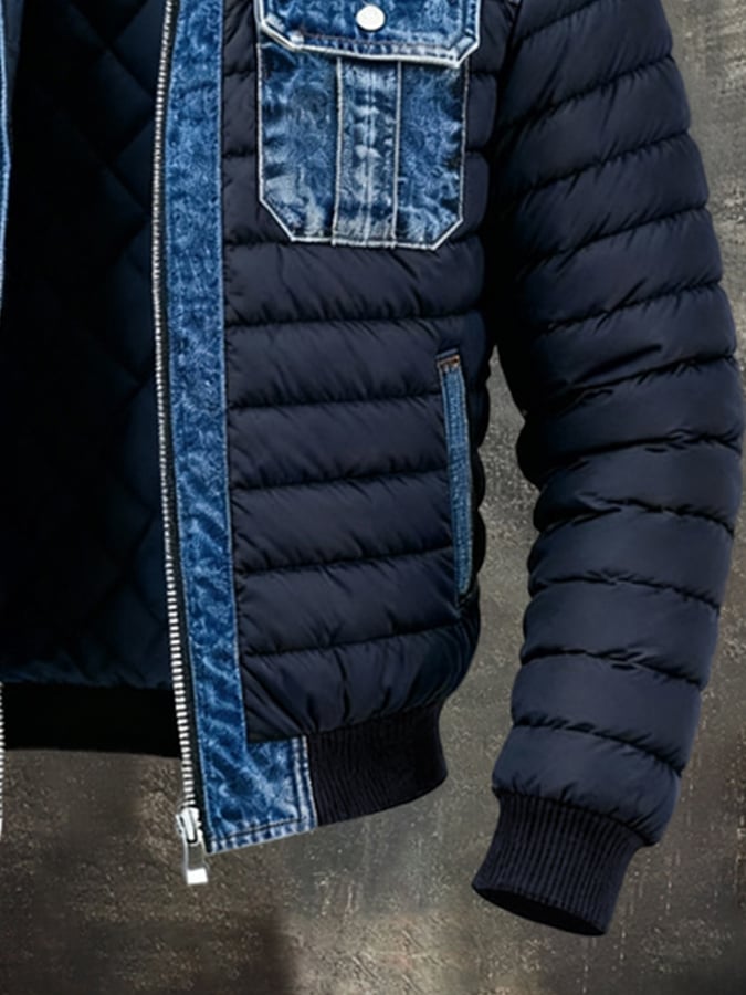 Lorence - Warm Quilted Denim Jacket