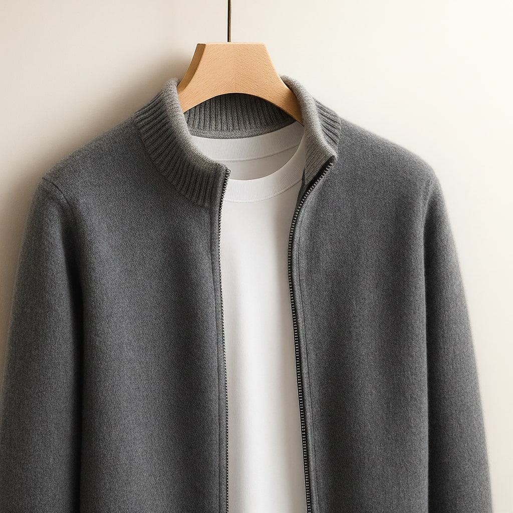 Robbie – Knitted Zip Jacket