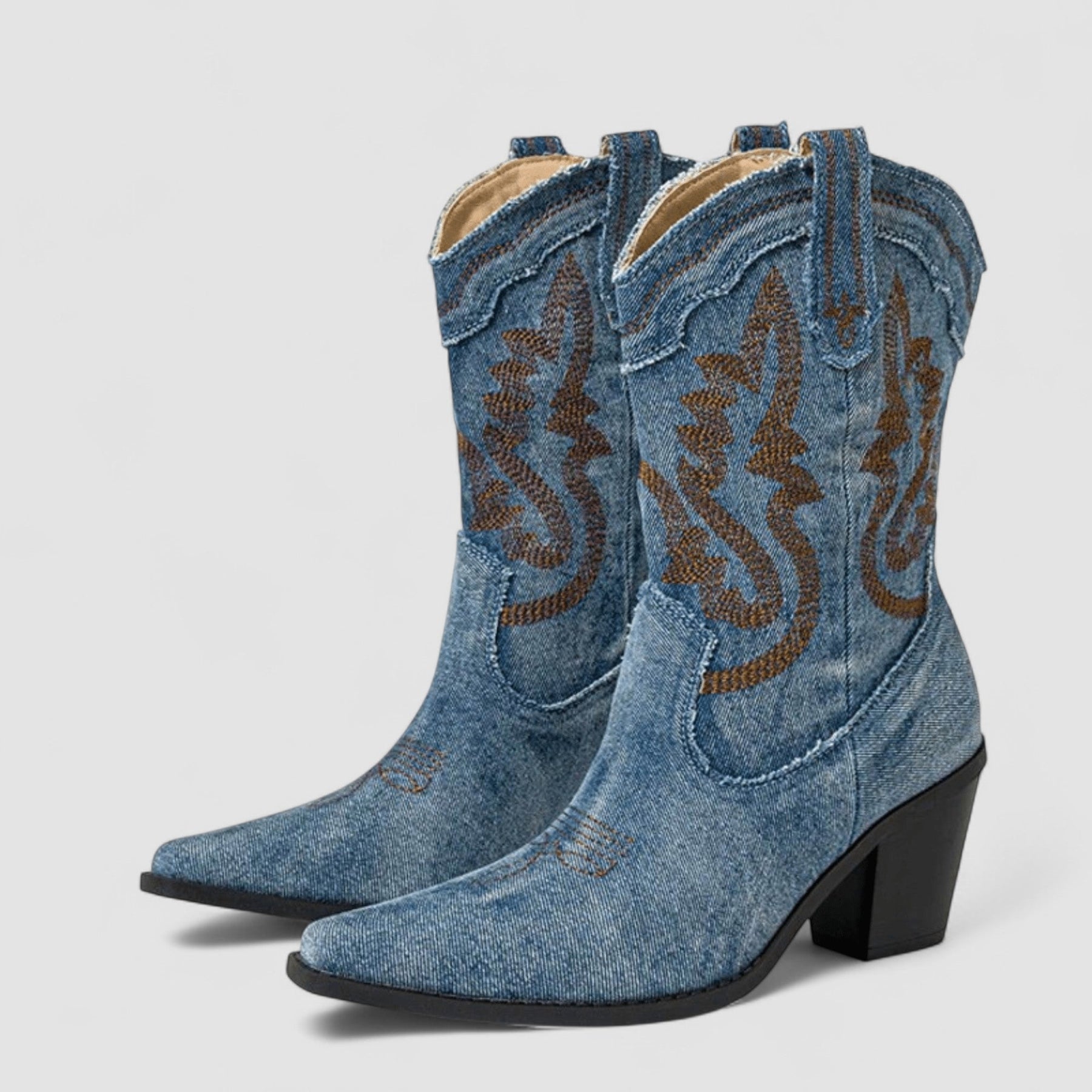 Helena™ | Embroidered Western Cowboy Boots