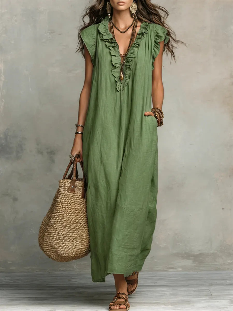 Corina's - Flowy Boho Maxi Dress