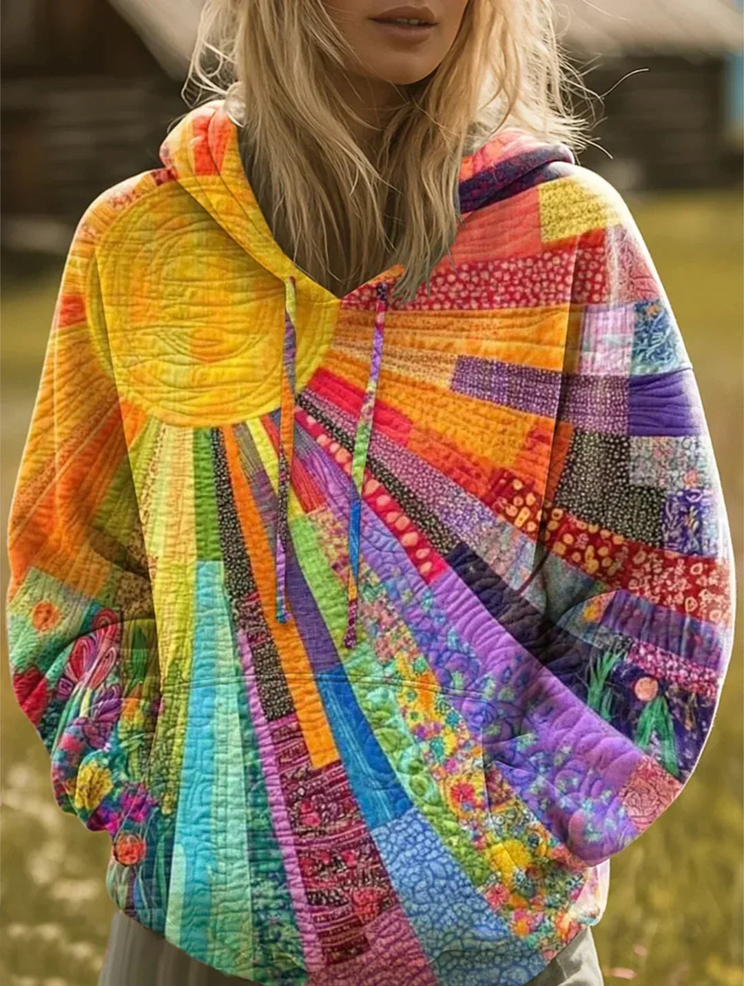 Daniela | Bohemian Patchwork Hoodie