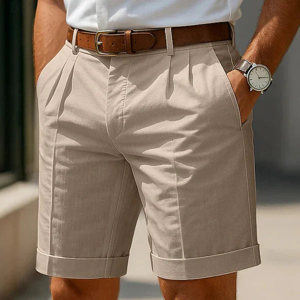 ROMEO | SUMMER BERMUDA SHORTS WITH PLEATS