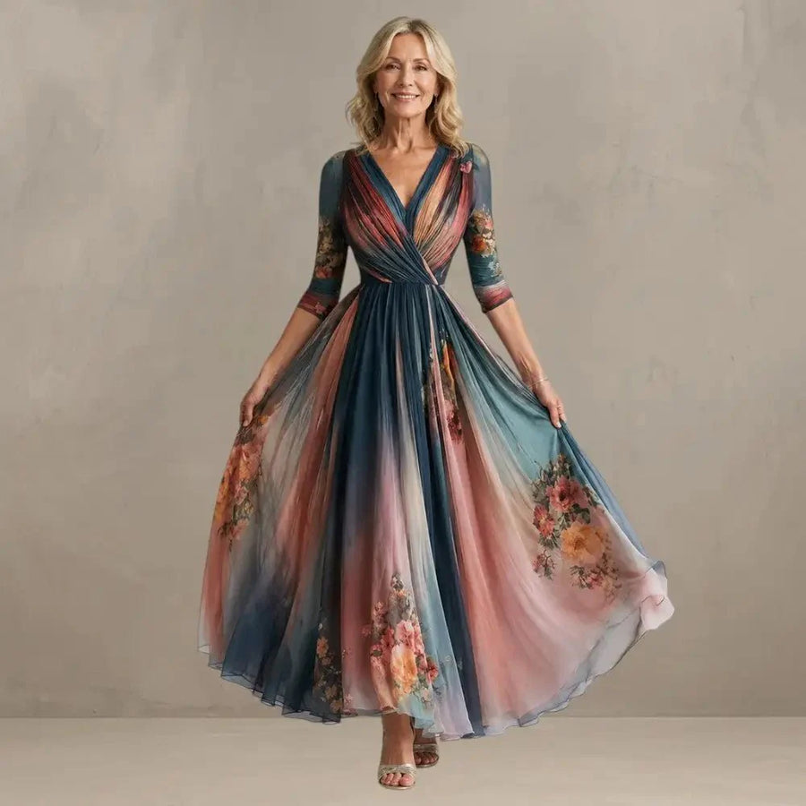 TERESA | Bohemian Maxi Floral Dress