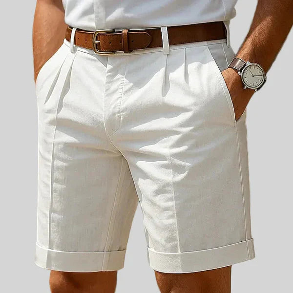 ROMEO | SUMMER BERMUDA SHORTS WITH PLEATS